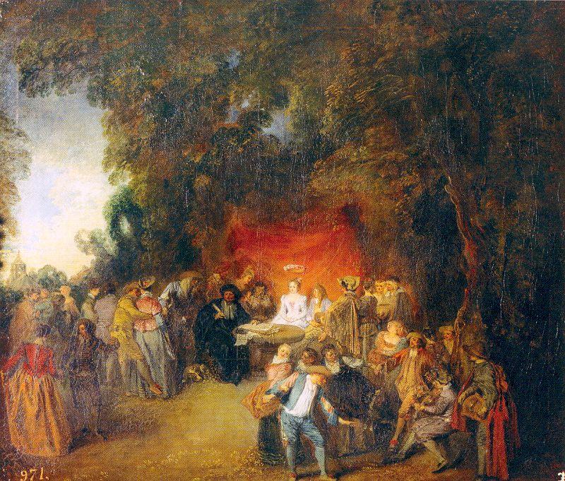 WATTEAU, Antoine The Marriage Contract